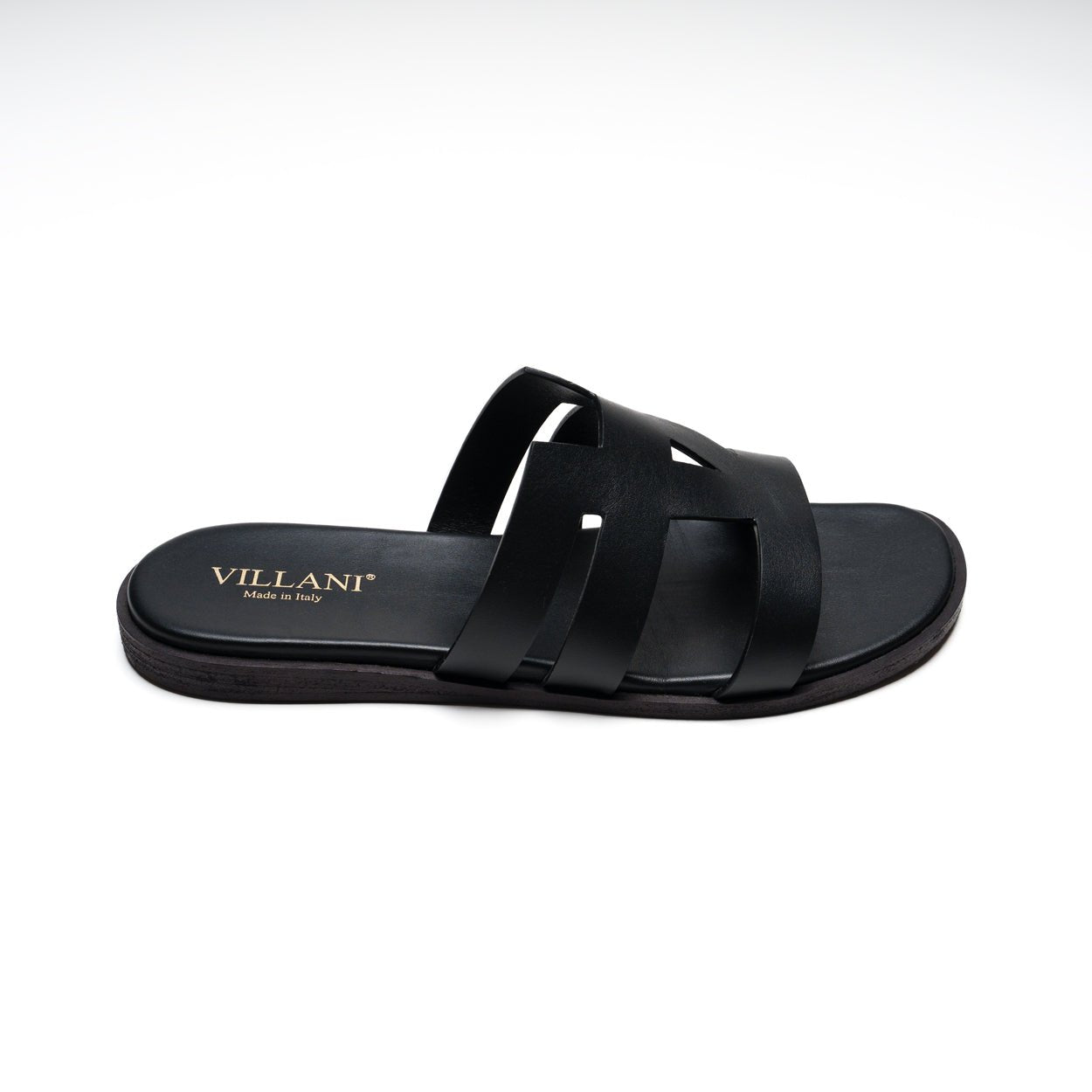 Sandali da Uomo in pelle - NERO - VILLANI - VillaniNapoli